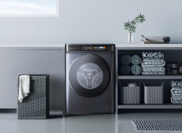 Стирально-сушильная машина Viomi Master 2 Pro WD10FT-B6E отдельностоящая, сушка: естественная конденсация, загрузка для стирки: до 10 кг, загрузка для сушки: до 6 кг, отжим: 1400 об/мин, глубина: 49 см с люком 58 см , энергопотребление B, 14 программ,