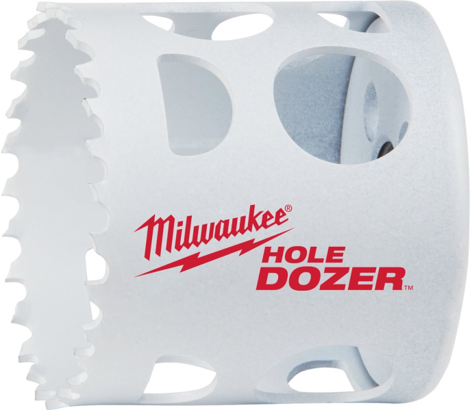 Коронка Milwaukee Hole Dozer 51мм (49560117) (пильная, рабочий диаметр: 51 мм, обрабатываемый материал: металл (алюминий, чугун, сталь), дерево (МДФ), пластик (ПВХ), гипсокартон, сэндвич-панель, рабочая длина: 41 мм)