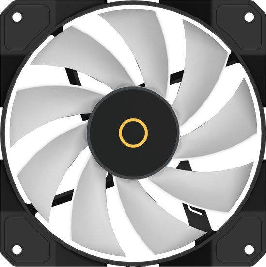 Вентилятор для корпуса Ocypus Beta F12 BK ARGB REVERSE BLADE Beta-F12-BK1AM01X-GL крепление на винтах, гидравлический подшипник, 1600об/мин, 56.5CFM, 29dB A , PWM, ARGB, 120х120х25мм, 120г