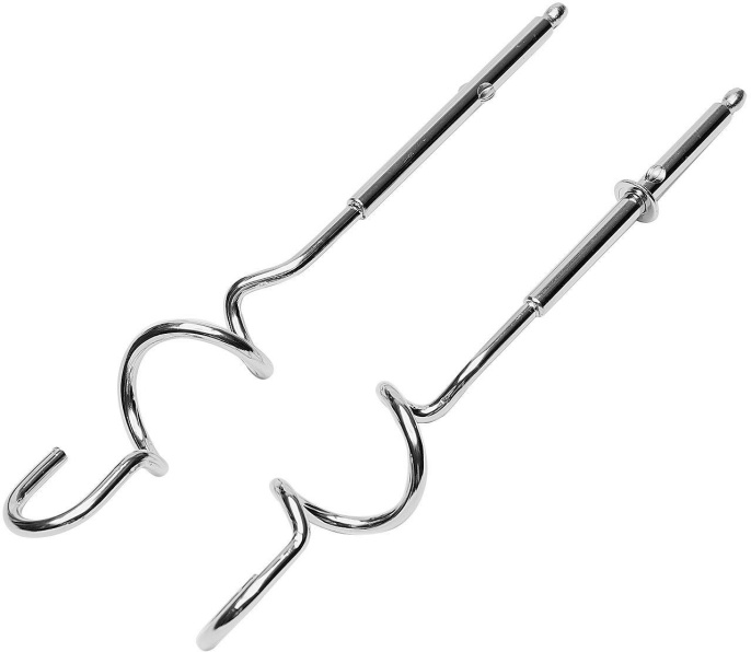 Миксер Galaxy Line GL2226 ручной, 700 Вт, 5 скоростей, турборежим, насадки: 2 насадки для замешивания теста, 2 насадки-венчика, кабель питания: 1м, цвет: черный, серебристый