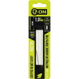 Сверло по металлу HSS TIN 1x34 мм, нитридтитановое покрытие On 14-21-010