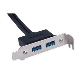  Cablexpert Планка USB 3.0 на заднюю панель низкопрофильная, 2 порта USB CC-USB3-RECEPTACLE-LP