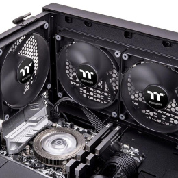 Вентилятор Thermaltake CT120 2шт, 120мм, 4-pin, 2000об/мин, 25.8 дБ, черный, Ret [cl-f147-pl12bl-a]