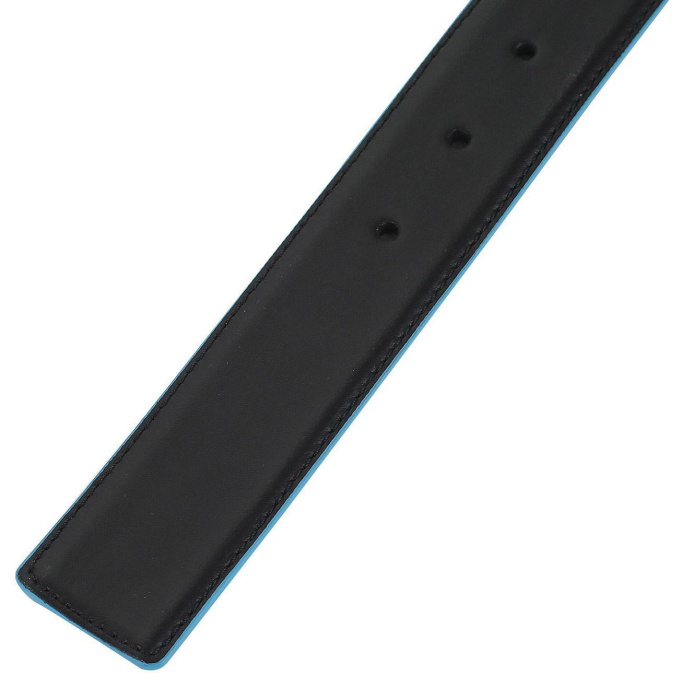 Ремень мужской Piquadro Blue Square, кожа натуральная, черный  / темно-синий [cu2619b2/nblu2]