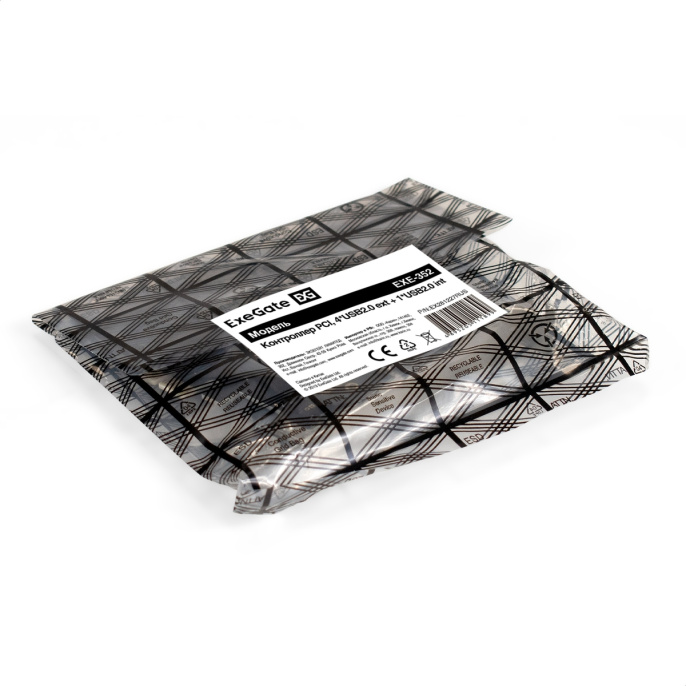 Контроллер ExeGate EXE-352 PCI v2.2, 4*USB2.0 ext. + 1*USB2.0 int., VIA Labs Chipset VT6212L EX281227RUS