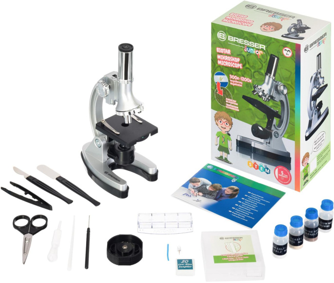 Микроскоп Bresser Biotar монокуляр 300-1200x на 3 объектива