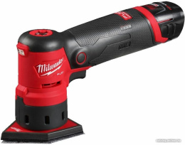 Точечная шлифмашина Milwaukee M12FDSS-422X (4933479681) (питание: аккумулятор (12 В), частота вращения на холостом ходу: до 14000 об/мин, диапазон колебаний: 1.5 мм, размер шлифподошвы: 88.8x63.5 мм)