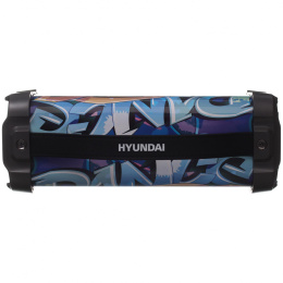 Колонка порт. Hyundai H-PAC460 черный 9W 1.0 BT/3.5Jack/USB 10м 1500mAh