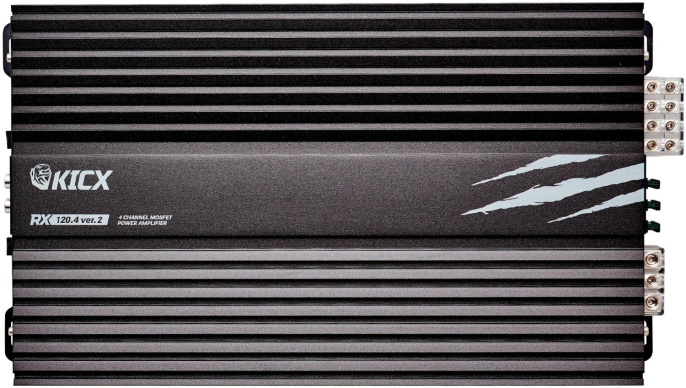 Усилитель автомобильный Kicx RX 120.4 ver.2 четырехканальный