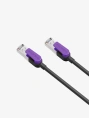 Патч-корд CABLETIME CN80N (CT-CAT8F-PB3) 3 м, FTP Gigabit Ethernet CAT8, фиолетовый+черный