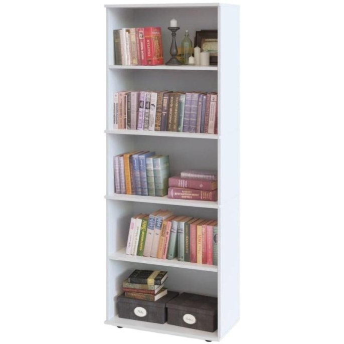 Стеллаж Сокол ШУ-20 пол.:5 682x1827x372мм белый 00-00012008