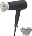 Фен Philips, мощность 1600 Вт, 3 скорости, холодный вохдух, 2 насадки, диффузор, цвет черный