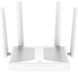 Wi-Fi роутер CUDY WR3000E,  Wi-Fi 6,  AX3000,  2.4/5ГГц, 4 LAN,  черный