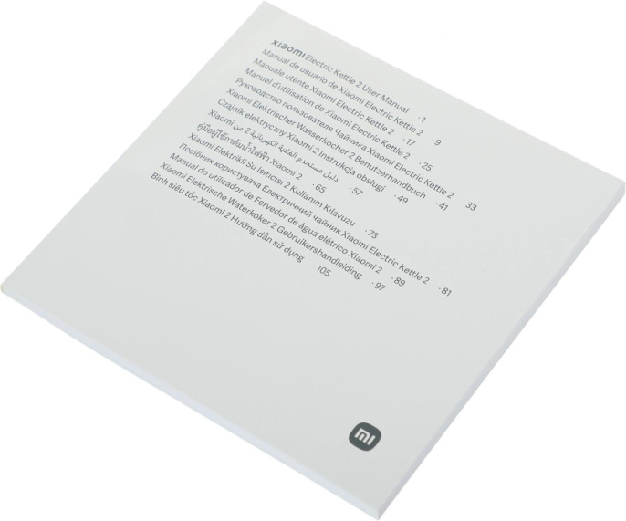 Чайник электрический Xiaomi Electric Kettle 2 EU, 1.7л, металл/пластик