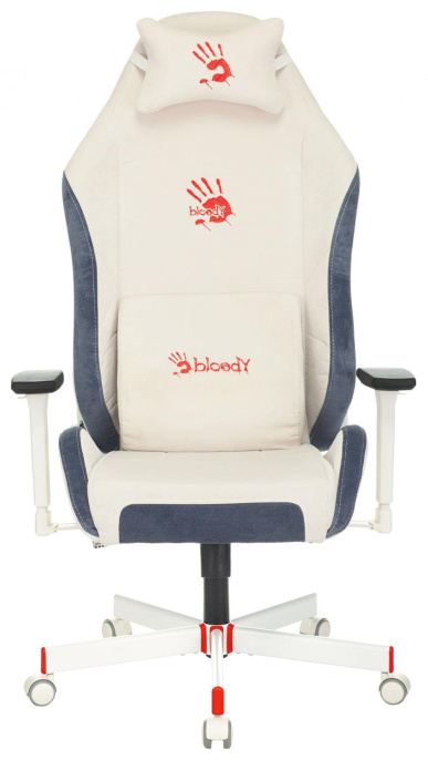 Кресло игровое A4Tech Bloody GC-330 белый крестов. металл