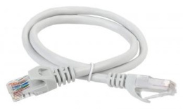 Патч-корд ITK вилка RJ-45,  вилка RJ-45,  кат.5E,  ПВХ,  0.5м,  серый [pc01-c5eu-05m]
