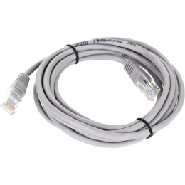 Патчкорд/ Патчкорд литой "Telecom" UTP кат.5е 3,0м серый (NA102--3M)