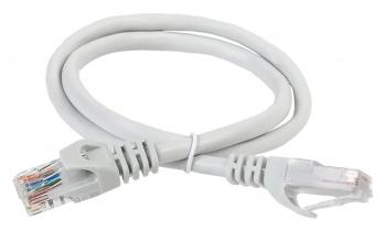 Патч-корд ITK вилка RJ-45,  вилка RJ-45,  кат.5E,  ПВХ,  0.5м,  серый [pc01-c5eu-05m]