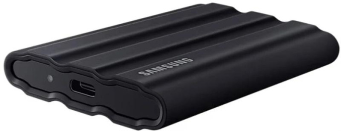 4ТБ Внешний диск SSD Samsung T7 Shield, USB-C, запись - 1000МБ/с, чтение - 1050МБ/с, черный [mu-pe4t0s/eu]