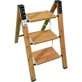 Стремянка алюминиевая SevenBerg Milano 3 широкие ступени цвет дерево Milano-3 wood