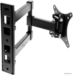 Кронштейн для телевизора Ultramounts UM896 черный 13"-27" макс.30кг настенный поворотно-выдвижной и наклонный