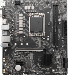 Материнская плата MSI PRO H610M-G DDR4 Soc-1700 Intel H610 2xDDR4 mATX AC`97 8ch 7.1 GbLAN+VGA+HDMI+DP