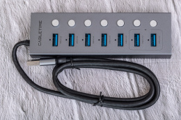 USB-Хаб CABLETIME CB47G (CT-HUBU7-AG) 7-в-1 USB-A на USB 3.0