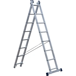 Лестница двухсекционная универсальная STAIRS 8 ступеней AL208