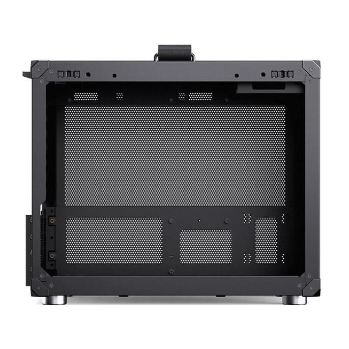 Корпус без блока питания Case JONSBO C6 MAX Handle, Mini-Tower, TG, no fan, 1xUSB-A 3.0 + 1xUSB-C 3.1, mATX, mITX Black
