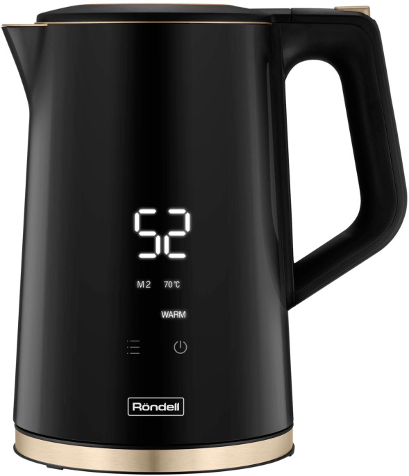 Чайник электрический Rondell RDE-1007 1.7л. 2200Вт черный корпус: пластик