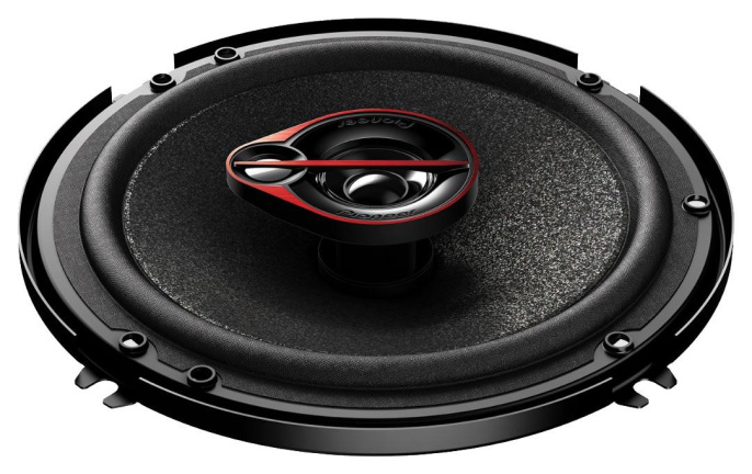 Колонки автомобильные Pioneer TS-R1651S-2 без решетки 300Вт 90дБ 4Ом 16.5см 6 1/2дюйм ком.:2кол. коаксиальные трехполосные