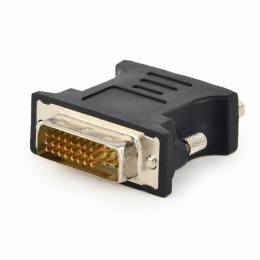 Переходник Cablexpert DVI-I M / VGA F черный, пакет A-DVI-VGA-BK