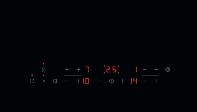 Электрическая варочная поверхность Electrolux EHF6342XOK, конфорок: 4 шт.,  стеклокерамика,  независимая, черный