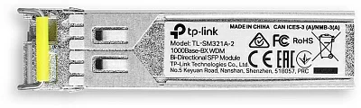 TP-Link TL-SM321A-2 1000Base-BX WDM двунаправленный SFP-модуль 2км