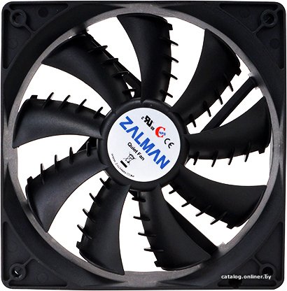 Вентилятор для корпуса Zalman ZM-F2 Plus SF крепление на винтах, подшипник скольжения sleeve , 1500об/мин, 23dB A , 92х92х25мм, 70г
