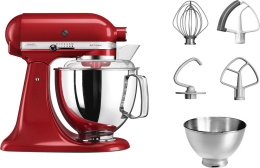 Миксер KitchenAid настольный с откидным блоком Artisan 4.8 л, красный