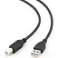 Filum Кабель USB 2.0 Pro, 1.8 м., черный, разъемы: USB A male-USB B male, пакет. [FL-CPro-U2-AM-BM-1.8M] (894166)