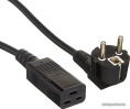 Кабель питания ExeGate Power PC19-5P-Schuko->C19/3x1.5Cu (Евровилка EU/Тип F(Schuko) ->IEC 320 C19, VDE-250V-3*1.5mm2, медь, черный, 16А, 5м) EP280671RUS