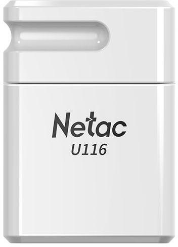 Флешка USB NETAC U116 64ГБ, USB3.0, белый [nt03u116n-064g-30wh]