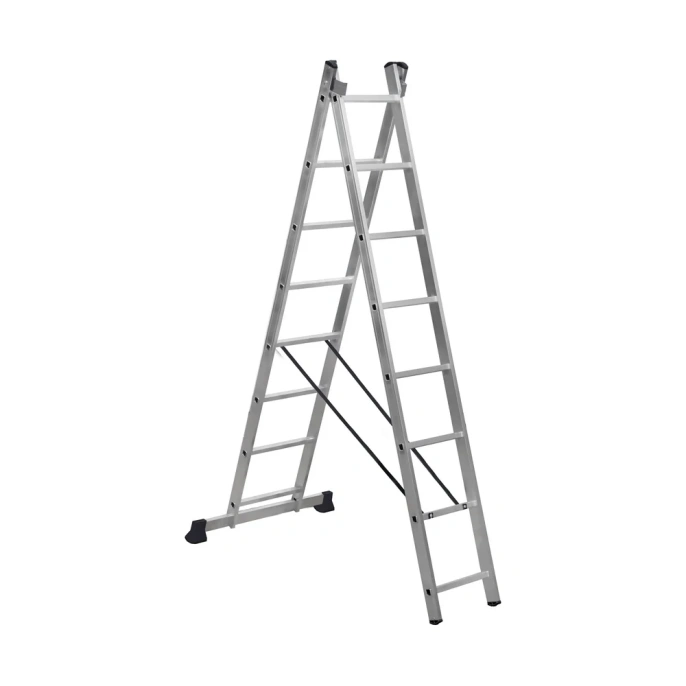 Двухсекционная алюминиевая лестница SevenBerg 2x8 ступеней 920208