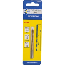 Сверло по металлу титановое HSS-TIN DIN-338 (3.5х39х70 мм) МастерАлмаз 10501514