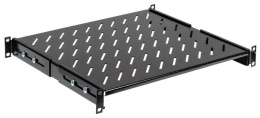 Полка стационарная ITK FS05-800PI-R 1U нагр.:100кг. 19" 800мм черный упак.:1шт