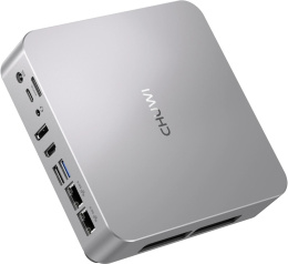 Мини ПК CHUWI AuBox AMD Ryzen 7 8745HS,  DDR5 16ГБ, 512ГБ SSD, AMD Radeon 780M,  Windows 11 Pro,  серебристый и черный