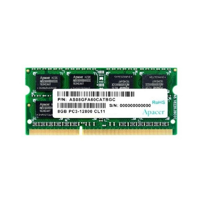 Apacer DDR3 SODIMM 8GB DS.08G2K.KAM PC3-12800, 1600MHz