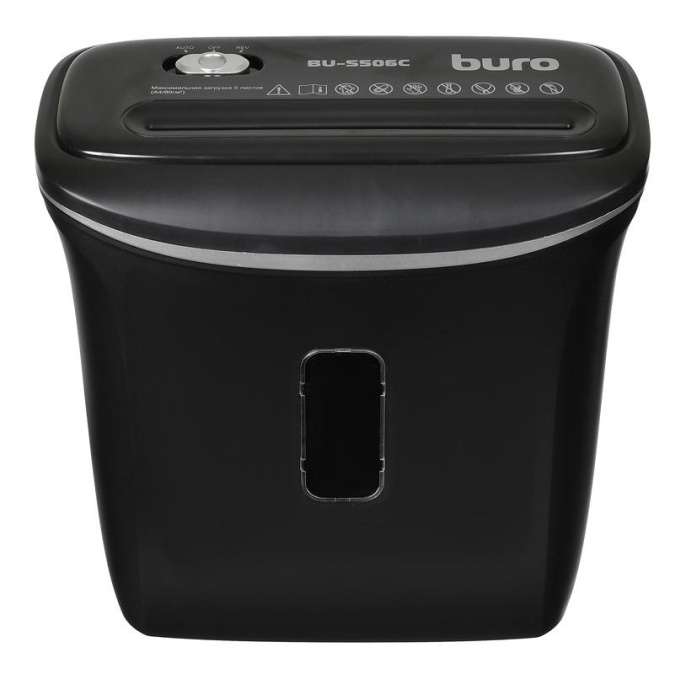 Уничтожитель бумаг Buro Home BU-S506C,  P-4,  4х36 мм, 5 лист. одновременно, 12л