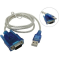 ORIENT Кабель-адаптер USS-102N USB Am to RS232 DB9M WCH CH340, поддержка Win 8.x/10 , длина 0.8м, крепеж разъема - винты 30677