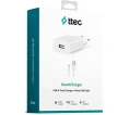 Сетевое зарядное устройство TTEC SmartCharger Travel Charger 2.1A с кабелем Micro USB. Цвет: белый