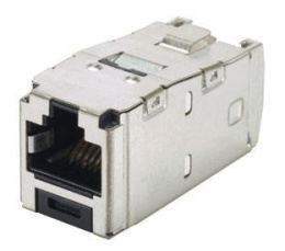 Экранированный модуль MiniCom TX6 Plus 10Gib/ Category 6, RJ45, 8-position, 8-wire universal shielded black module with integral shield. CJS688TGY