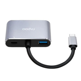 Мультифункциональный адаптер, Rapoo, XD30, 1xHDMI, 1xVGA, Grey 1 год