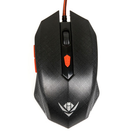 Мышь MOG-08U Nakatomi Gaming mouse - игровая, 6 кнопок ролик прокрутки, USB, черная